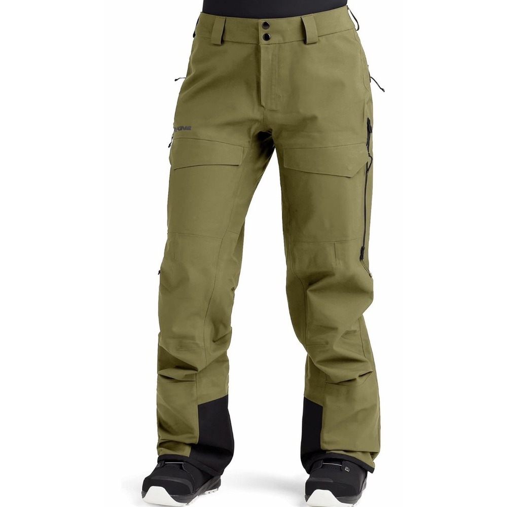 DAKINE Sender Stretch 3L Pant Men's Size S Green Recco 20k Stretch Drawstrings